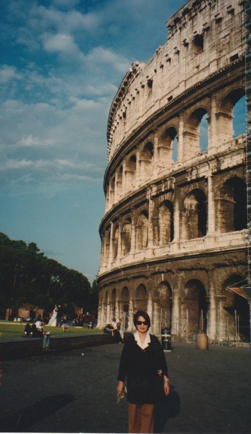Connie at the Colosseum, Rome