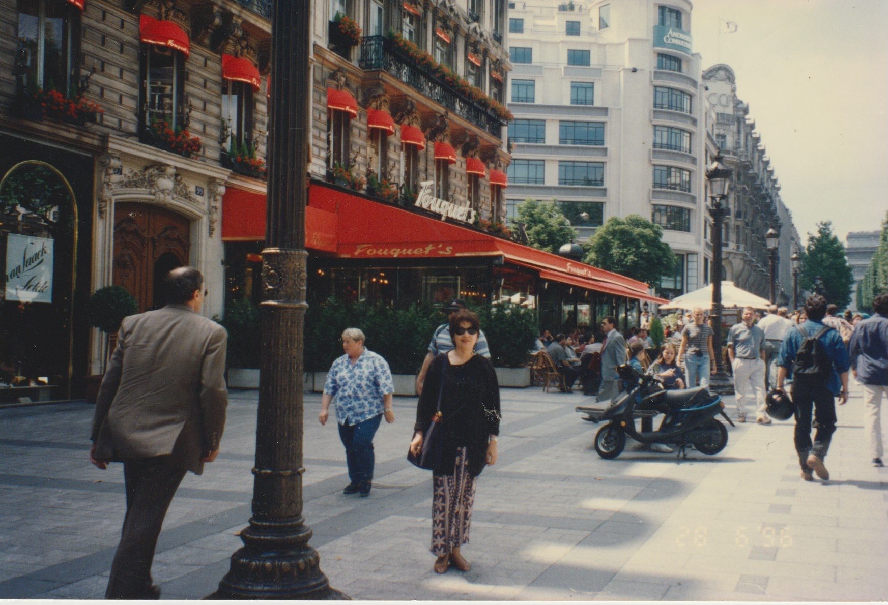 Connie on a Paris street